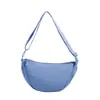 Bolsa tote de cor sólida estilo japonês para mulheres, novo modelo 2025, bolsa transversal leve, bolsa de ombro, bolsa de lona, bolsa de axila, transfronteiriça