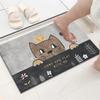Alfombra de baño de dibujos animados, venta al por mayor, absorbente, para puerta de dormitorio, cocina, entrada de casa
