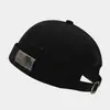 Gorro de moda estilo coreano con parche para hombre, gorra de verano japonesa simple y versátil sin visera, gorra retro de tendencia de casero