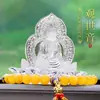 Enfeite de Carro Guanyin Interior Guanyin Dupla Face para Segurança Painel do Veículo Decoração de Luxo