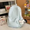 Mochila Escolar Fresca e Simples Estilo Japonês, Cor Sólida, Leve, Mochila de Viagem Estilo Floresta, Versão Coreana, Versátil para Homens e Mulheres, Mochila para Laptop