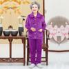 Pijamas de flanela grossa de meia-idade e idosos, roupas femininas de outono e inverno para mães, 60 avós, tamanho grande, terno solto para uso em casa