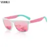 Nuevas Gafas de Sol Deportivas Polarizadas para Hombre y Mujer para Exteriores, Gafas Cuadradas Coloridas de Moda, Gafas de Sol para Ciclismo y Conducir