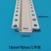 Tira en forma de U de PVC ranura para acabado tira de acabado línea de esquina yin-yang ranura para manualidades de techo línea de goteo tira divisoria tira de borde