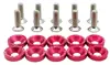 Arandelas de Refuerzo para Parachoques Delantero y Trasero de Coche JDM, Guardabarros de Refuerzo Envolvente, Tornillos M6, Arandelas de Colores para Modificación de Coche
