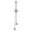 Deseo Aliexpress Amazon Acero Inoxidable Cobre Incrustado Circonita Cadena de Borlas Anillo para Ombligo Joyería para Piercing Venta al por Mayor