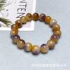Fabricantes venta al por mayor pulsera de jade malayo cuarzo roca pulsera de jade cuentas redondas moda flores flotantes color jade círculo único fila de mano