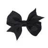 Pinza para el cabello de lazo de color sólido de Amazon transfronterizo, clip lateral para bebé, diadema para bebé de cola de milano para niños, venta al por mayor