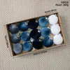 Set de Regalo de Caja de Esfera de Navidad de Terciopelo de Gama Alta 15 Piezas Colgantes Decorativos de Terciopelo Arreglo de Decoración para Árbol de Navidad