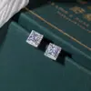 Brincos Quadrados de Zircônia Estilo Coreano, Modernos, Personalidade, Luxo Leve, Versáteis e Elegantes para Mulheres