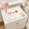 Alfombrilla Protectora para Mesita de Noche Mantel de Dibujos Animados Impermeable Anti-Quemaduras Sin Lavado Alfombrilla Protectora para Escritorio Encimera Tela Protectora a Prueba de Polvo para Lavadora