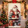 2027 Amazon Natal Mais Vendido Tecido de Fundo Festa Atmosfera de Feriado Decoração de Cena Cobertura de Porta de Natal