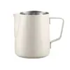 Taza para Latte Art Acero Inoxidable 304 Pico Delgado Jarra para Espumar Leche Taza para Espumar Leche Grado Profesional Máquina de Café Taza Espumadora de Leche Modelo de Calidad