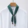 Colar Cachecol Longo de Seda, Cachecol de Seda Vintage com Estampa Paisley e Contas, Gravata Cachecol com Design Único, Cinto Corrente de Cintura de Nicho