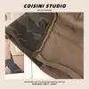Gorro de Punto Estilo Retro Americano con Borde Enrollado, Parches Camuflaje, para Mujer, Sombrero Trendy de Moda para Primavera/Verano, Versátil en Estilos Japonés y Coreano, Hace que la Cara se Vea Más Pequeña