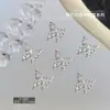 Accesorios Transfronterizos para Uñas Mariposa Estilo Nuevo Diamante Marqués Colorido Mariposa Hueca Tridimensional Diamante Incrustado Mariposa de Aleación Decoraciones para Uñas