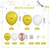 Terno de balão amarelo limão e branco, tema de girassol, balão de casamento, abelha, aniversário, bebê, chá de panela, festa