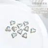 Rhinestones de Punta Trasera para Uñas, Rhinestones en Forma de Corazón, Rhinestones Blancos Brillantes en Forma de Cojín, Rhinestones en Forma de Durazno, Rhinestones Cuadrados Gruesos, Rhinestones Rectangulares, Decoraciones para Uñas, 10 Piezas
