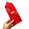 Lingote de Oro del Año de la Oveja sobre Rojo - Un Regalo Festivo y Propicio para el Año Nuevo Chino para Personas Mayores, un Sobre Rojo Tradicional Chino, un Recuerdo Festivo