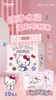 Toallitas húmedas originales nuevas del gato KT de Sanrio en paquetes pequeños y portátiles, especialmente diseñadas para limpiar las manos, la boca y la piel de bebés y niños pequeños