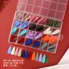 Venta Caliente Transfronteriza 288 Piezas de Uñas Postizas Color Sólido Mate Color Mixto para Uñas de Manos y Pies, Uñas Falsas Tipo Ballet para Pies, Sin Costuras y Sin Necesidad de Limar