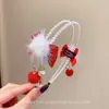 Nova Tiara Infantil 2025 Que Não Aperta a Cabeça, Tiara Vermelha para Meninas, Presilha para Meninas, Acessório de Cabelo de Alto Valor Estético para Bebês