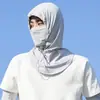Máscara Solar de Seda de Gelo Masculina Máscara Facial Completa UV Equipamento de Cabeça para Ciclismo ao Ar Livre no Verão Chapéu de Proteção para o Pescoço Rosto Gini