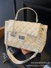 Bolso de Cadena de Diamantes para Mujer Gran Capacidad 2025 Nuevo Nicho Primavera y Verano Bolso de Hombro Único Cruzado Bolso Casual tipo Satchel Bolso para Ropa de Trabajo