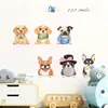 Hs1288H Perro Mascota Lindo Dibujo Animado Foto Autoadhesivo Pegatina de Pared Tienda de Mascotas Dormitorio Habitación Infantil Pegatina Decorativa