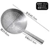Tambor de Aceite de Acero Inoxidable Engrosado Fuga Cuchara para Freír Extra Grande Comercial Chef Cuchara Coladora de Agua para Cocina