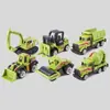 Vehículo de Ingeniería de Simulación de Aleación Excavadora Bulldozer Juguete Infantil Regalo de Cumpleaños Coche de Niño Transmisión en Vivo Educativo