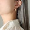Brincos pequenos e perfumados de temperamento que não desbota, com personalidade, cheios de diamantes e zircões, atacado de joias femininas de luxo leves em aço titânio transfronteiriço