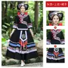 Roupas Étnicas da Minoria Zhuang de Guangxi, Trajes de Performance para Adultos de Minorias Étnicas de Março, Trajes de Performance Yao, Trajes de Dança Miao