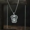 Collar Colgante Morkie Linda Dama Joyería de Dibujos Animados Acero Inoxidable Dorado Collar de Perro de Dibujos Animados