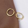 Aretes de Aro Europeos Transfronterizos Moda Puños para Oreja Chapados en Plata Aretes Redondos Dorados Accesorios de Joyería para Oreja Unisex al Por Mayor