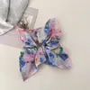 Anillo para el Cabello Cuadrado Estilo Pintura al Óleo Vintage de Nicho para Mujer Estilo Alto Temperamento Cuerda para el Cabello de Cola de Caballo Baja tamaño pequeño Correa para el Cabello Accesorios para el Cabello
