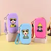 Bolsa de Silicona de Alta Gama para Gafas para Mujer, Estuche Portátil de Almacenamiento para Gafas de Sol de Viaje, Bolsita Colgante Linda Anti-Pérdida para Teléfono