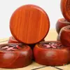 Ajedrez con Caja de Cuero de Palo de Rosa Rojo, Hecho de Madera Maciza, Ajedrez Chino con Palo de Rosa Rojo Grande y Sándalo Sangre Negra, Tamaño Grande, Piezas de Ajedrez de Cuero