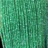 Cuentas de 4MM verde brillante ojo de gato corte ángulo cuentas redondas pequeñas Mimi cuentas finas Cuentas Facetadas Ojo de Gato