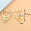 Fornecimento de barraca diy brincos de coroa de borboleta artesanal acessórios k ouro pequenas estrelas frescas brincos de lua saco de material