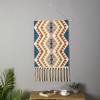 Tapiz decorativo de borlas con estampado nórdico, tela colgante tejida a mano para dormitorio, sala de estar, porche, pintura colgante de algodón, suministro de fabricantes