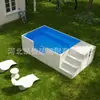 Piscina de Fibra de Vidro Integrada, Piscina Acima do Solo de Instalação Rápida, Piscina Acabada para Vila em Quintal Venda Direta