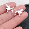 Mezcla 100 Dibujos Animados de Animales Retro Perro Tazón Hueso Aleación Colgante Pulsera DIY Collar Accesorios de Joyería Colgante