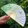 Abanico Plegable Estilo Chino Ventilador de Baile Abanico Plegable de Verano para Mujer Abanico Plegable Antiguo de Tela Retro Pequeño Estilo Japonés Abanico Plegable Antiguo Clásico