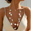 Collar de Perlas de Imitación Barrocas Irregulares Transfronterizo para Mujer, Cadena Larga para Suéter, Estilo Otoño e Invierno, Cadena de Cuello en Capas de Alta Gama para Mujer