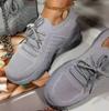 2024 Verão Novo Comércio Exterior Transfronteiriço plus size Sapatilha Casual Cor Sólida Lace-up Fly-woven Slip-on Flats