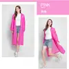 140g Moda japonesa y coreana transpirable EVA para adultos, una pieza, camisa larga, impermeable para exteriores, equitación, viajes, impermeable no desechable