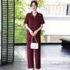 Conjunto de Ropa de Verano para Mamá, Conjunto Casual de Dos Piezas con Manga Corta, Top Camiseta Deportiva Elegante, Ropa para Mujer de Tallas Grandes para Mujeres de Mediana Edad y Mayores