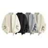 2026 Nuevo Suéter de Punto Cruzado Otoño/Invierno para Hombre, Cuello Redondo Simple, Doble Cremallera, Talla Grande, Moda Casual, Chaqueta Suéter