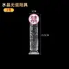 Dildo transparente de cristal artificial sin huevo para mujeres, usado para masturbación, tapón anal, juguete sexual para adultos